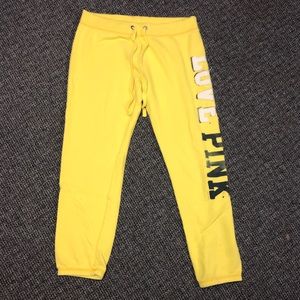 Victoria’s Secret Capri sweatpants.